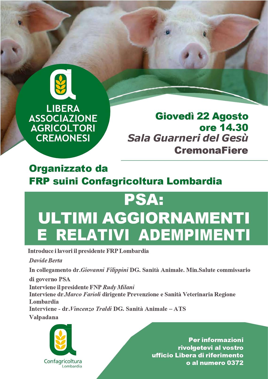 PSA: ULTIMI AGGIORNAMENTI E RELATIVI ADEMPIMENTI