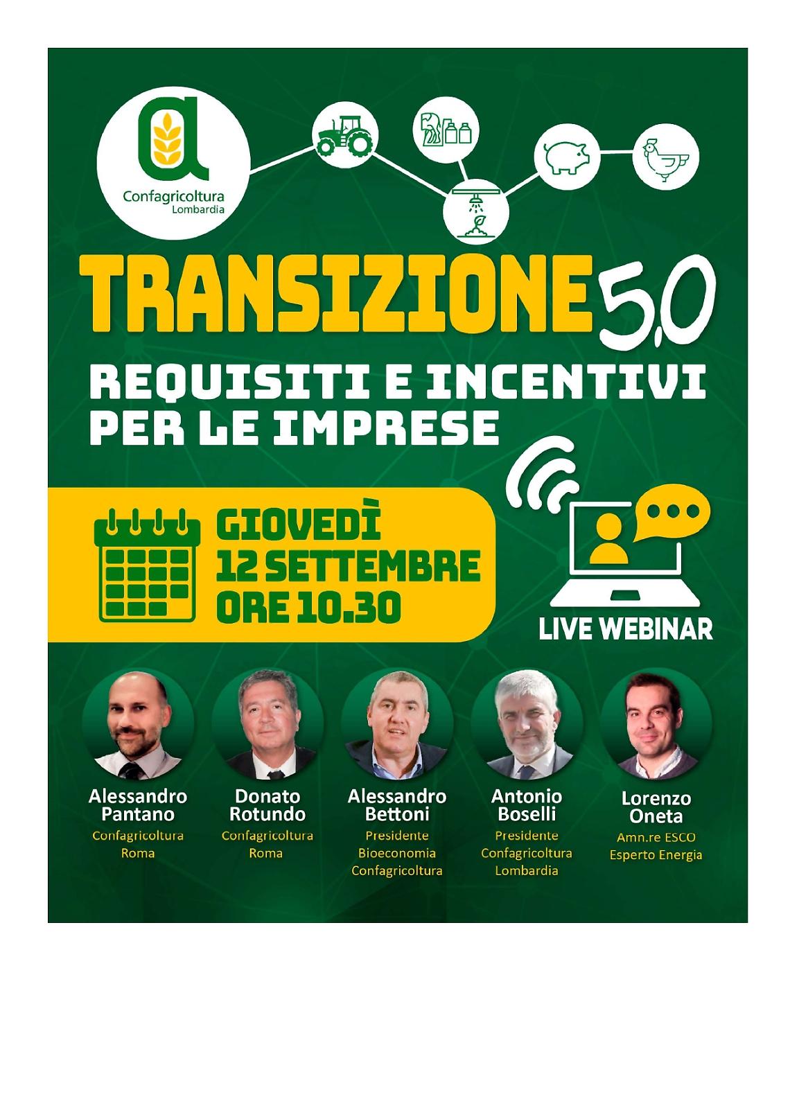 TRANSIZIONE 5.0 - REQUISITI E INCENTIVI PER LE IMPRESE