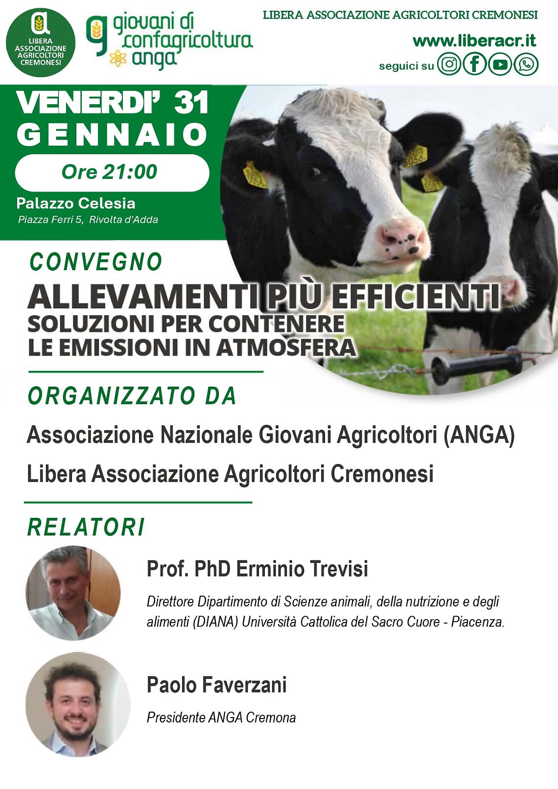 ALLEVAMENTI PIU' EFFICIENTI. SOLUZIONI PER CONTENERE LE EMISSIONI IN ATMOSFERA