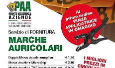 Servizio di fornitura di MARCHE AURICOLARI