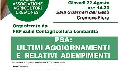 PSA: ULTIMI AGGIORNAMENTI E RELATIVI ADEMPIMENTI
