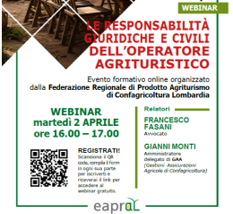 LE RESPONSABILITÀ GIURIDICHE E CIVILI DELL’OPERATORE AGRITURISTICO