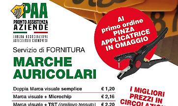 Servizio di fornitura di MARCHE AURICOLARI