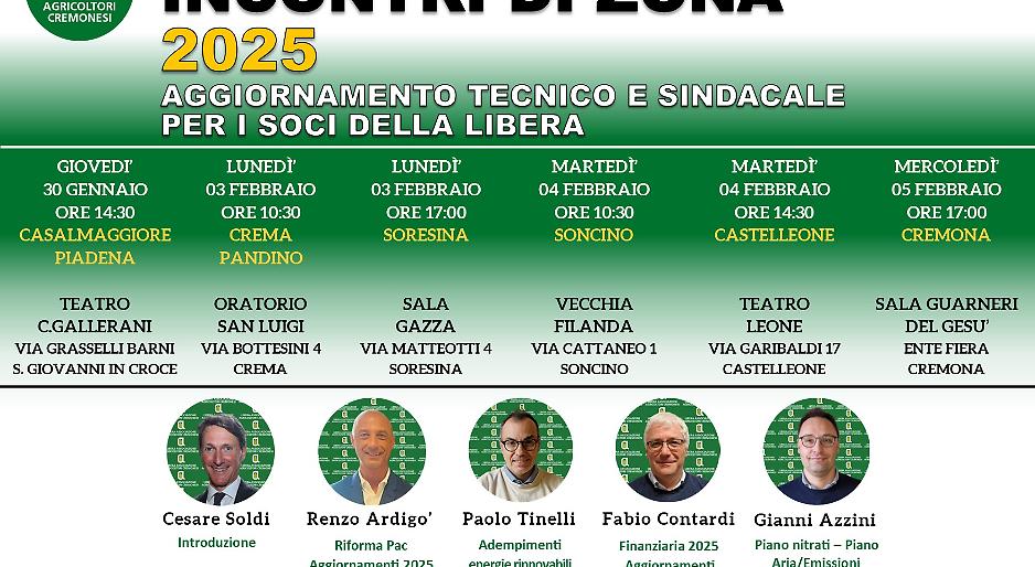 INCONTRI DI ZONA 2025